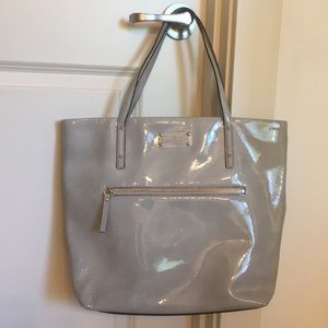 Kate Spade Gray Patent Tote
